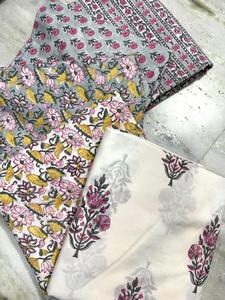 Tissu en coton indien imprimé au bloc, tissu en coton imprimé à la main, tissu en coton fait main, tissu en coton en gros, directement de l'usine - Product Image 3