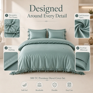 Direct Factory Supply Organic Cotton and Bamboo Duvet Corner Tie with High Durability for Quilts Duvets and <b>Comforters</b> - Product Image 6