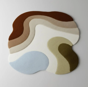 Tapis en laine tufté à la main, irrégulier, de haute qualité, motif moderne, fait main, écologique, pour salon, chambre d'enfants, hôtels, bureau - Product Image 3