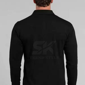 Camiseta Polo Lisa de Manga Larga para Hombre, Diseño Personalizado 2026, Producto de Invierno - Product Image 6