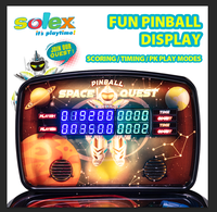 Machine de tir d'arcade noire, jeu de flipper