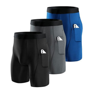 Pantalones Cortos de Compresión para Hombre, Paquete de 2/3, Ropa Interior Deportiva, Pantalones Cortos para Correr, Entrenamiento y Fitness - Product Image 4