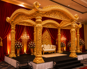 Grand Mandap Mustache de Luxe Personnalisé pour Mariages Indiens, Réceptions et Événements Culturels - Product Image 4