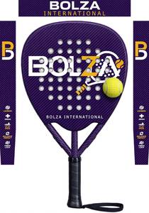 Raquette de padel en fibre de carbone 38 mm, face plate, légère, durable, perforée, pour l'entraînement et le jeu en extérieur - Product Image 6