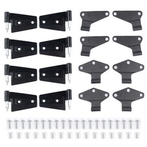 2007-2018 Jeep Wrangler JK 3.6L Door & Window Hinge Kit 16PCS Steel Inside and Outside Hinges 55395386AB 55395385AC - Product Image 1