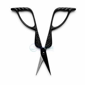 Premium Black Mermaid Tail Embroidery <b>Scissors</b> Fine Tip Stainless Steel <b>Sewing</b> Tool for Tailors Embroidery Craft - Product Image 3