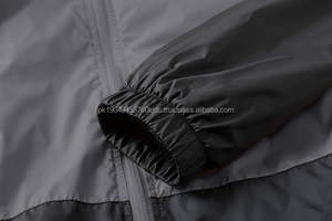Veste coupe-vent unisexe légère, imperméable, écologique, en Oxford, à coque rigide, décontractée, zippée, à capuche, respirante, taille plus - Product Image 4