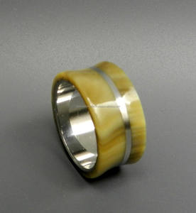Anillo de cuerno de búfalo de alta calidad, accesorio duradero y ligero para hombres y mujeres, anillo de dedo de tendencia de Falak World Export - Product Image 3