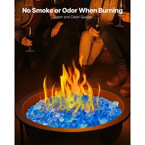 Verre réfléchissant pour foyer, 10 LBS/4,5 KG, 3/4 pouce (19,05 mm), verre de feu haute brillance pour pierres de paysage et accessoires de cheminée - Product Image 4