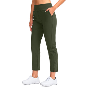 Pantalon de golf pour femme, coupe sport, confortable, extensible, tissu doux et respirant, idéal pour le golf, en vente en gros. - Product Image 3