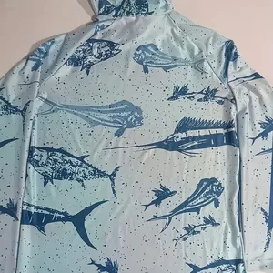 Sudadera con Capucha para Pesca UPF 50 para Hombre, Manga Larga, Estampado por Sublimación, Protección Solar Anti-UV, Poliéster, Modelo 2027 - Product Image 4