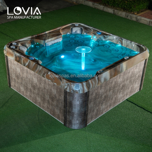 Spa fabbrica 6 persone più nuovo giardino <span class=keywords><strong>vasca</strong></span> idromassaggio di lusso <span class=keywords><strong>vasca</strong></span> idromassaggio <span class=keywords><strong>per</strong></span> piscina Spa all'aperto con tavolo da bar a LED - Product Image 1