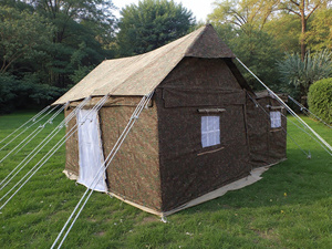 Carpa Tactic Square para 4 Estaciones con Baño Integrado, Lona Impermeable, 2 Puertas, 2 Ventanas, Tela Resistente de 650 GSM - Product Image 6