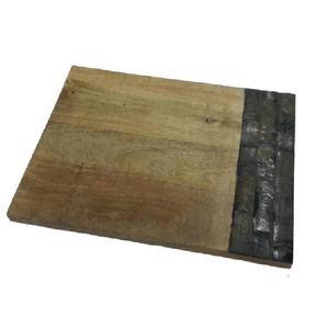 Planche à découper en bois artisanale pour cadeaux de mariage, plateau rectangulaire décoratif pour la restauration et la maison, blocs à découper en bois pour hôtels et maisons - Product Image 1