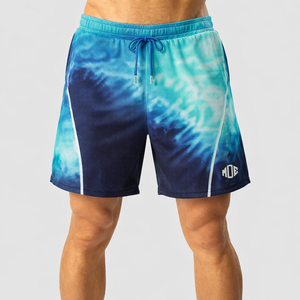 Pantalones Cortos Deportivos para Hombre con Estampado Degradado, de Poliéster, con Cordón Ajustable, para Playa y Entrenamiento, Logotipo Personalizado, Producción al por Mayor MOE - Product Image 2