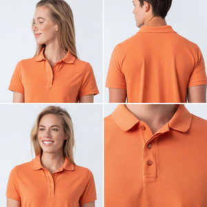 เสื้อโปโลผู้หญิงคุณภาพสูง OEM แขนสั้น ทรงปกติ สีพื้น ผ้าถักลำลอง คอปกติดกระดุม ใส่ได้ทุกฤดู - Product Image 2