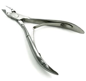 Juego de 3 instrumentos de podología: Cortacutículas de mandíbula completa de 4.5 pulgadas, Empujador de cutículas con forma de cuchara y Lima de uñas de doble cara - Product Image 2