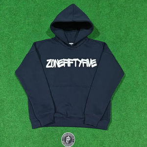 Sudadera con capucha y cremallera, 380 GSM, mezcla de algodón y tejido polar, logotipo personalizado, serigrafía, sudaderas básicas de estilo urbano. - Product Image 1