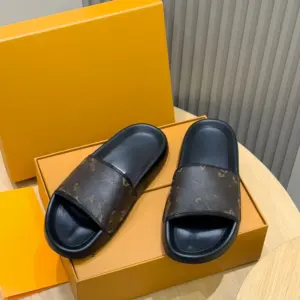 Pantuflas de Cuero Genuino Unisex de Lujo, Impermeables, Transpirables, Antideslizantes, Cómodas y a la Moda para el Hogar - Product Image 6