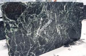 Losa de Mármol Verde Araña con Fondo de Musgo Profundo y Vetas Relámpago para Decoración de Paredes, Pisos y Encimeras de Cocina - Product Image 5