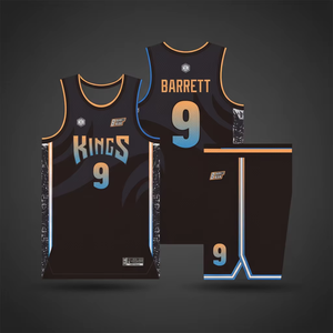 Ensembles de maillots de basket-ball imprimés sur tissu avec motif 3D et logo personnalisé, réversibles pour hommes - Product Image 2