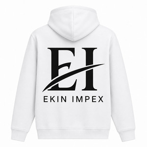 Sweat-shirt à capuche unisexe personnalisé avec logo, impression sérigraphique, poche kangourou - Product Image 2