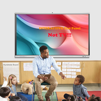 Tableau interactif intelligent 55 pouces pour magasin, enseignement, publicité, bureau, machine tout-en-un