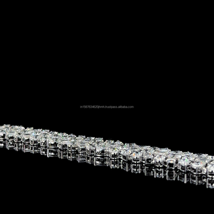 กำไลเทนนิสทองคำขาว 14K หรูหรา ประดับเพชรทรงมรกตหลากหลายเหลี่ยมเจียระไน ผลิตจากเพชรเลี้ยงในห้องปฏิบัติการ สไตล์คลาสสิกสำหรับงานแต่งงาน ได้รับการรับรองจาก IGI เครื่องประดับชั้นดี - Product Image 3