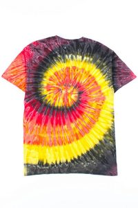 เสื้อยืดแขนสั้นผู้ชายลายมัดย้อม คอกลม ทรงปกติ ผ้าเจอร์ซีย์สีเทา เสื้อยืดลำลองสำหรับผู้ชาย - Product Image 6