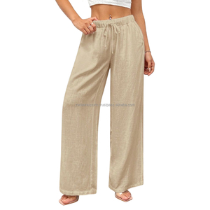 Pantalones de negocios informales de corte recto para mujer personalizables al por mayor-ropa de negocios perfecta - Product Image 3