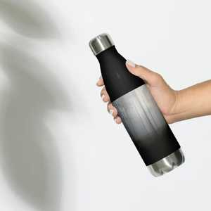 Modern Silver Stainless Steel Water <b>Bottle</b> with Silicone Carry Strap Leakproof Reusable Metal Sports <b>Flask</b> for Hiking Outdoor - Product Image 4