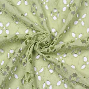 Tela bordada de algodón con ojales, muy demandada, transpirable y ligera para vestidos de mujeres y niñas. - Product Image 2