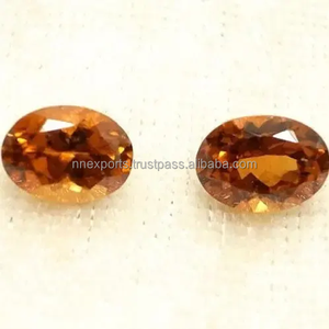 Gema suelta de granate Hessonita natural de 3x4 mm, corte ovalado facetado, calidad súper fina, gemas auténticas al por mayor a un precio razonable - Product Image 1