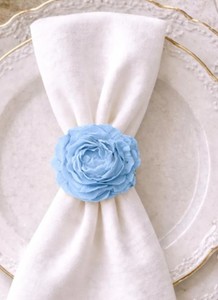 Porta Servilletas con Forma de Rosa |   Decoración de Mesa Hecha a Mano para Bodas y Restaurantes |   Ambiente Floral y Moderno - Product Image 2