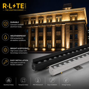 Luminaria LED Lineal para Exteriores, RGBW IP65, de Aleación de Aluminio, para Fachadas, Paisajes, Puentes, Villas, Hoteles y Parques - Product Image 5