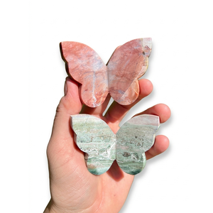 Mariposa voladora de cristal de alta calidad con alas de jaspe unicornio y piedra curativa, mariposa tallada en 3D y cristal decorativo, mayorista. - Product Image 6