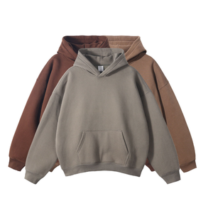 Sudadera con Capucha de Felpa para Hombre, Unisex, de Alta Calidad, Holgada, con Logotipo Personalizado, Teñida, Transpirable, de Secado Rápido, con Bolsillo, para Invierno - Product Image 6