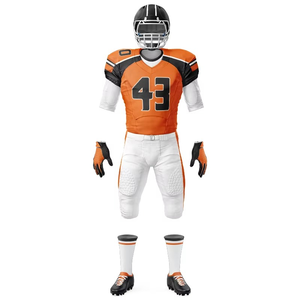 Équipements de football en gros, ensembles d'uniformes d'équipe personnalisés, football américain, impression sublimée 100% polyester, taille plus, manches courtes - Product Image 6