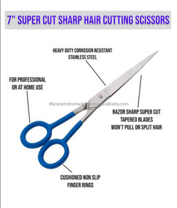 Ciseaux de barbier professionnels avec poignée en plastique, ciseaux aiguisés avec lames à pointe fine et à dents, fabriqués par Life Care Instr. - Product Image 5