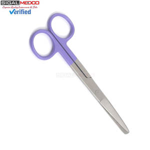 Tijeras Quirúrgicas de Acero Inoxidable de Alta Calidad, 5.5 Pulgadas, Rectas, Afiladas/Inocas, Instrumento Quirúrgico Manual con Certificación CE - Product Image 3