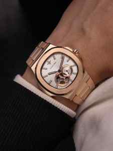 Montre automatique mécanique pour homme, bracelet en acier inoxydable, fermoir papillon, résistante à l'eau, sport, analogique, Alexander Ferros 6312R/02, saphir - Product Image 3