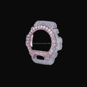 Kit de Modificación de Caja de Reloj Celebrity Glow Iced, Acero Inoxidable, Estilo Urbano Hip Hop, Colección de Marcos de Reloj para Actualización - Product Image 5