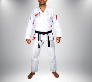 ชุดฝึกศิลปะการต่อสู้แบบมืออาชีพ BJJ Gi ผ้าฝ้าย 50% โพลีเอสเตอร์ 50% ยืดหยุ่น น้ำหนักเบา ทนทาน - Product Image 3