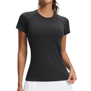 T-shirts en jersey 100 % coton de qualité supérieure, lavés, respirants, personnalisables pour femmes, streetwear d'été - Product Image 1