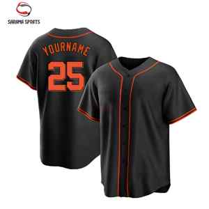 Camiseta de béisbol con impresión de nombre y número personalizados, ropa deportiva transpirable de secado rápido - Product Image 4