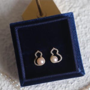 Pendientes de Perlas de Agua Dulce Naturales de 6-7 mm, Plata de Ley S925, Cuentas Mantou, Pendientes de Cristal Elegantes, Simples y Modernos - Product Image 3