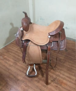Sillín de caballo de cuerda occidental antiguo, caballo de sillín de estilo vaquero americano con accesorios a juego, lo mejor para montar en carreras de cuerda - Product Image 6