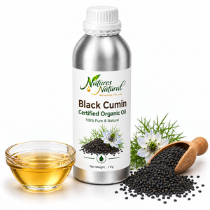 Certified Organic Black Cumin Seed <b>Essential</b> <b>Oil</b> Natural Nigella Sativa for Skin Hair Care Cosmetic Formulations Bulk Wholesale - Product Image 1