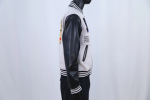 Chaqueta Varsity de Invierno con Bordado Chenille, Estilo Urbano Deportivo, a la Moda, con Parches, Chaqueta Varsity de Lana para Hombre - Product Image 5