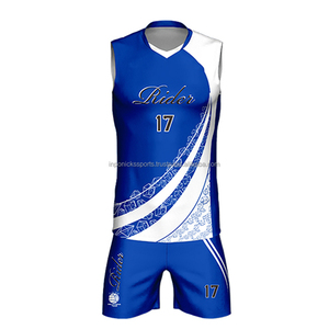Ensembles d'uniformes de volley-ball sans manches pour femmes et hommes, design personnalisé, 100 % polyester, service OEM, logo personnalisé sur le devant, haute qualité - Product Image 1